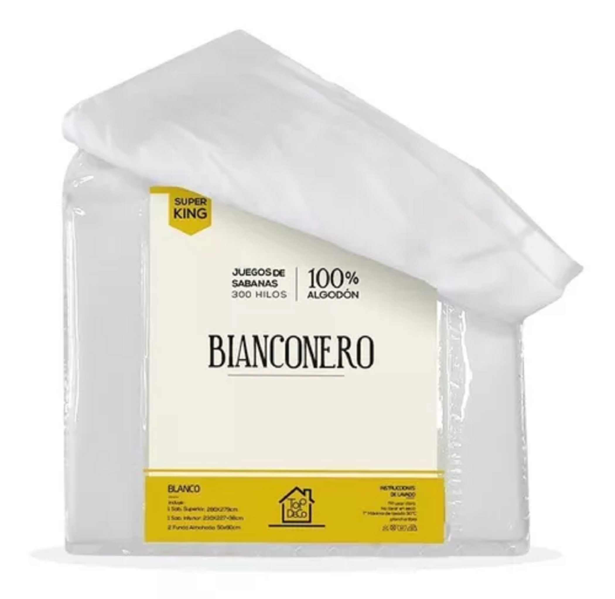 Tododescuento - Sabanas 100% Algodón 300 Hilos Super King