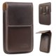 thumbnail image 1 of Funda para móvil topstache L de cuero marrón oscuro con clip para cinturón, 1 of 5