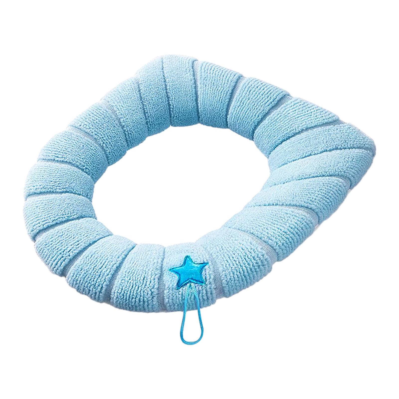 Bothyi - Funda De Asiento De Inodoro, Cómoda Y Reutilizable, Para Cafetería, Hotel, Granja, Color Azul