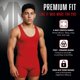 thumbnail image 2 of Matman Edge Malla de Lucha para Hombre y Niño, Spandex, Color Sólido (Rojo, 3XS), 2 of 7