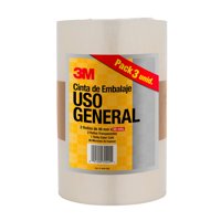 Pack De 3 Cinta De Embalaje 48Mm X 30 Metros 2 Transparente 1 Café 1 Un Scotch
