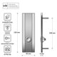 thumbnail image 3 of Timbre de puerta MSH Modern Stainless R3 3,8 cm x 13 cm, 3 of 7