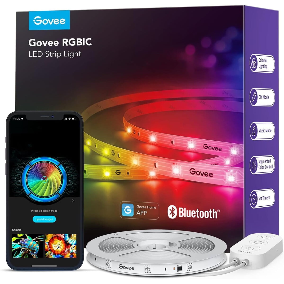 Tira Led Govee Rgbic 10m Control App Sincronización Musical