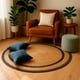 thumbnail image 2 of Alfombra Redonda 200x200 Cm Yute Nav Bk 735, 2 of 4