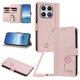 thumbnail image 1 of Funda Cartera Trébol para Xiaomi 17 con Ranuras Tarjetas y Carga Inalámbrica Rosa, 1 of 6