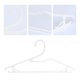 thumbnail image 3 of REGALWOVEN Paquete de 20 Percheros, Percheros de Plástico para Pantalones con Gancho Antideslizante, Percheros Ahorra Espacio para Ropa, Armario, Abrigos, Pantalones o Camisas Blancos, 3 of 6