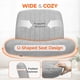 thumbnail image 4 of Silla Orange Factory Criss Cross de oficina sin brazos, tela gris, 4 of 7