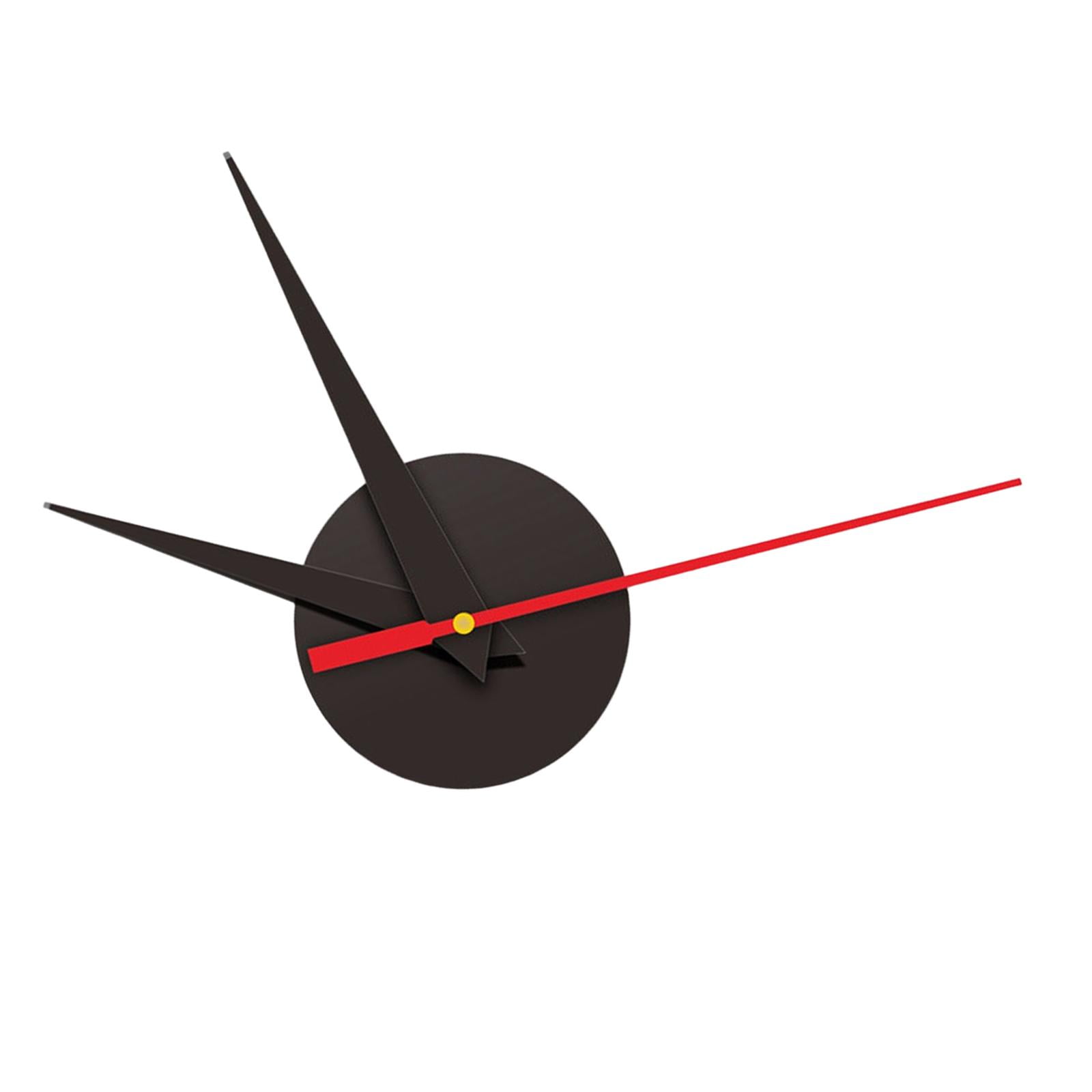 Magideal - Kits De Relojería Diy, Piezas De Repuesto De Relojería, Reloj Silencioso De Eje Largo, Manecillas De Reloj, Decoración De Motor, Accesorios De Reloj Negro