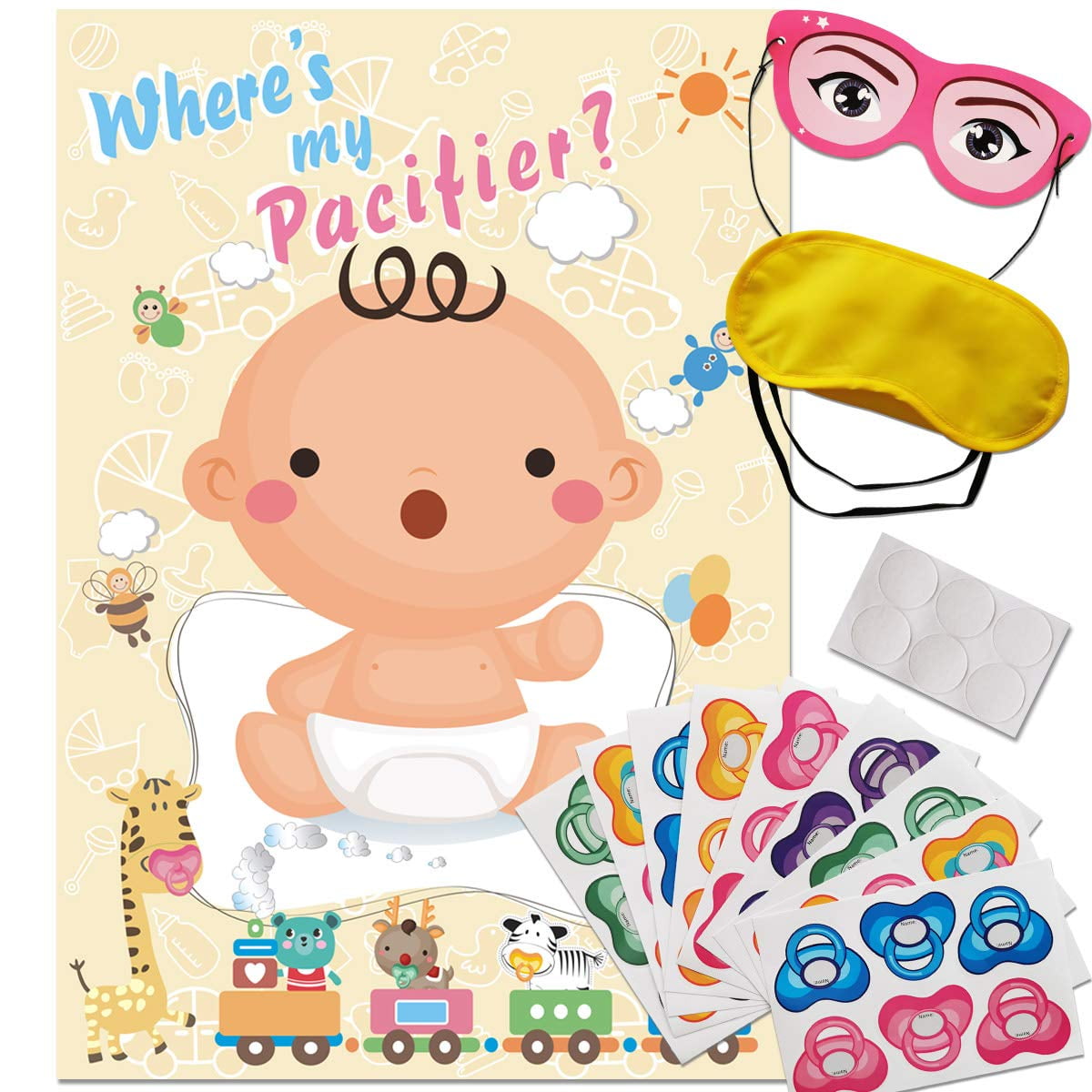 Pin The Chufier On The Baby Game Adjoy Baby Shower