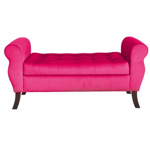 Tapiceria Moderna - Banqueta Baul Diva Color Fucsia