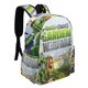 thumbnail image 2 of Plantas contra Zombis-theme Backpack, Campus style schoolbag Bookbag with Adjustable Shoulder Straps And Large Zip Compartment, Unisex Travel Bags.42x30x15cm, 2 of 6