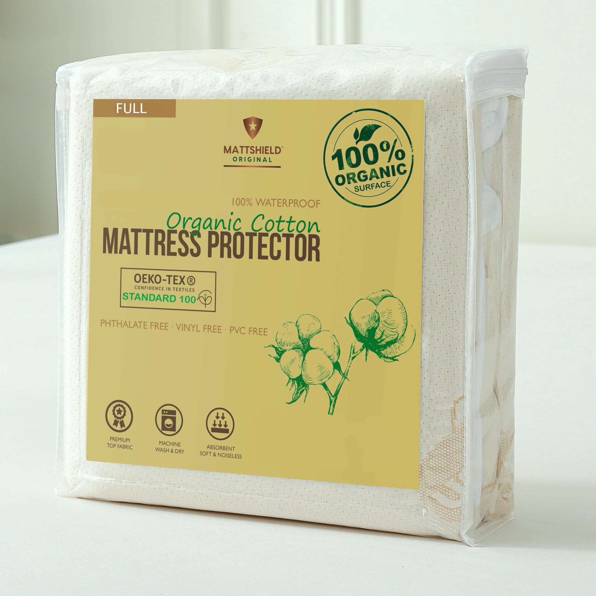 Protector De Colchón Mattshield Original Totalmente Impermeable