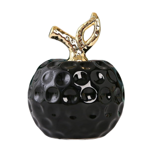 Estatua De Fruta De Cerámica, Artesanía Artesanal, Escultura Para Oficina, Entrada De Tiendas, Color Negro