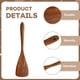 thumbnail image 3 of Espátula de madera maciza con barniz de teca, para cocinar, saltear, sopa, cuchara de madera, juego de espátula de madera, 3 of 5
