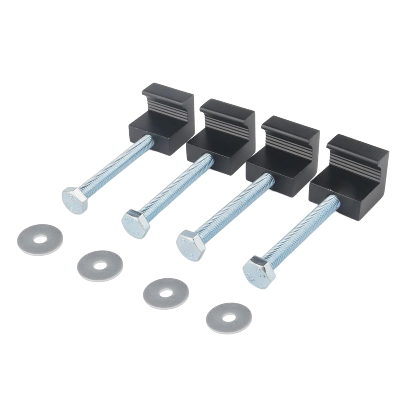 Ioensy - Kit De Montaje De Caja De Herramientas Para Camioneta, Accesorios Cruzados Con Gancho En J, 4 Uds., Negro