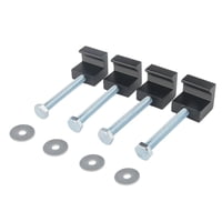 Ioensy - Kit De Montaje De Caja De Herramientas Para Camioneta, Accesorios Cruzados Con Gancho En J, 4 Uds., Negro