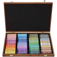 Juego De Pasteles Al Óleo Suaves Mungyo Gallery Professional De 72 Colores | Excelente Mezcla, Elegante Estuche De Madera