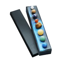 Bothyi - Planeta Del Sistema Solar Hecho A Mano Con Ocho Planetas, Piedras Para El Hogar, Oficina, Aula, En Caja