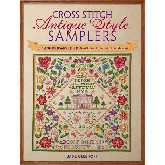 Book Cross Stitch Antique Style Samplers David & Charles