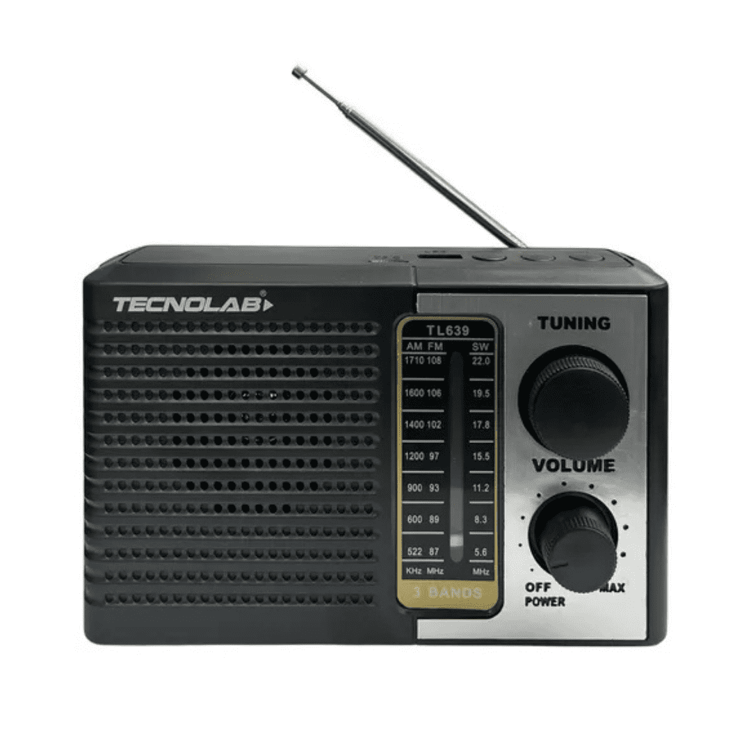 Tecnolab - Radio Portatil Tl639 Negro 5w