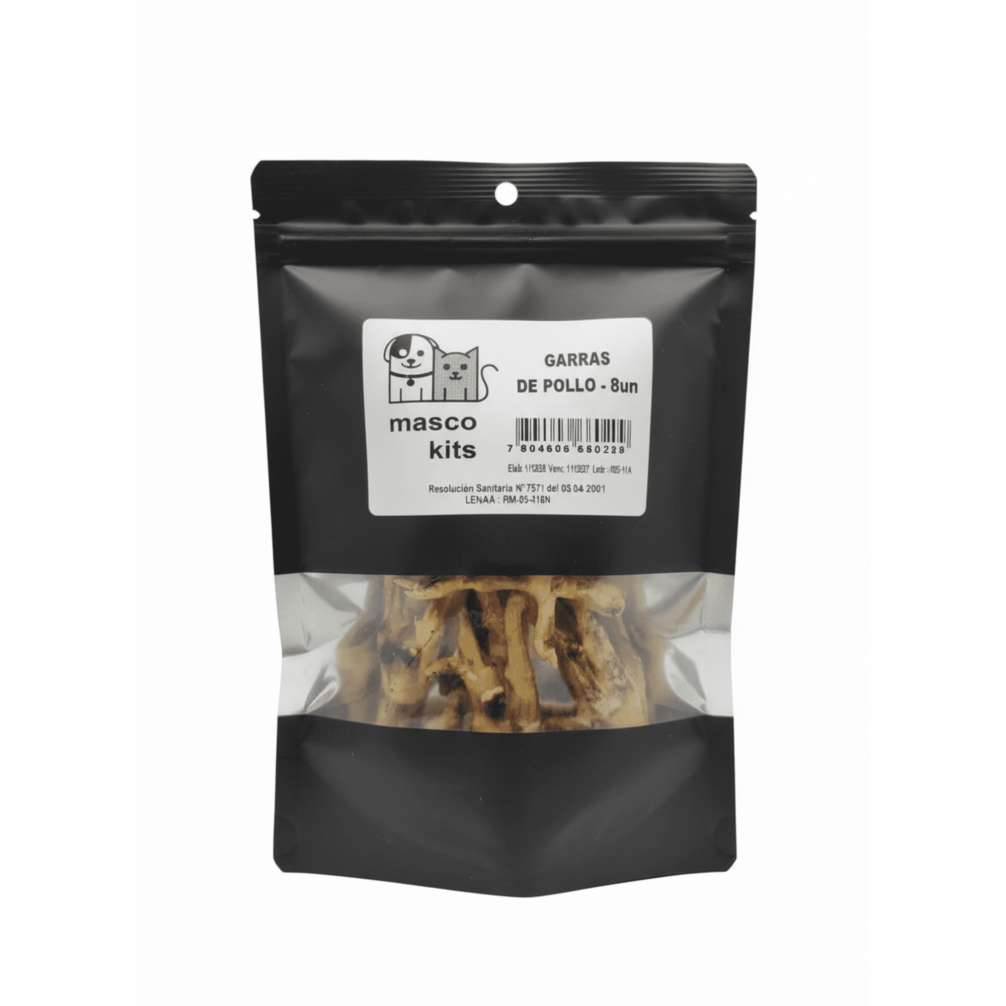 Patas De Pollo Deshidratadas Para Perro Mascota (8 Un) 100gr