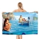 thumbnail image 1 of Luca Toalla de playa de secado rápido con diseño temático, regalo para mujeres y niñas, ideal para cumpleaños, fans, amantes de la música, uso en la playa o al aire libre, 78 × 150 cm, 1 of 6