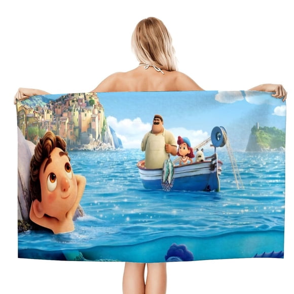 Luca Toalla de playa de secado rápido con diseño temático, regalo para mujeres y niñas, ideal para cumpleaños, fans, amantes de la música, uso en la playa o al aire libre, 78 × 180 cm