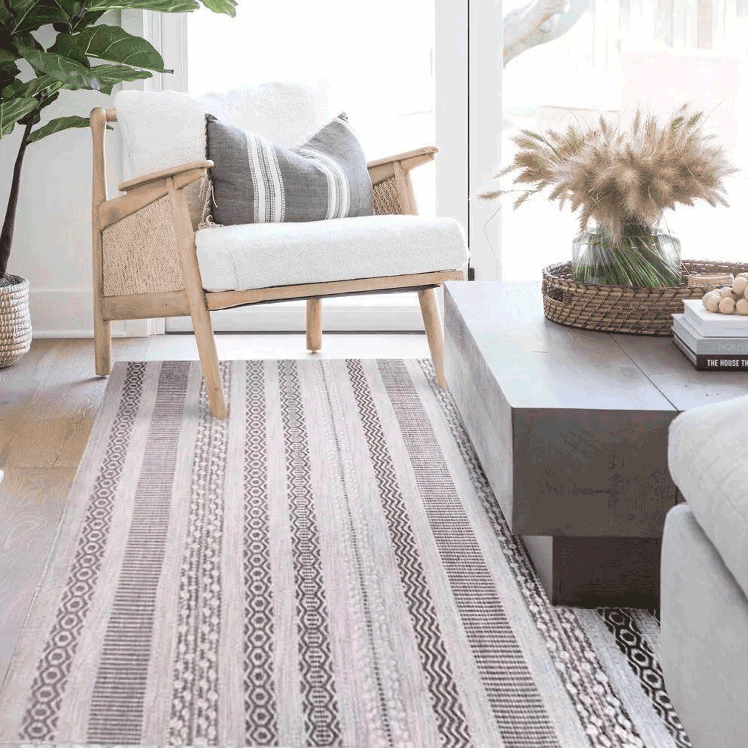 Bazhars - Alfombra 140x200 Am Bol 101 Icy Grey