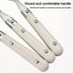 thumbnail image 3 of 2pcs Toddler Utensils Set, Stainless Steel Baby Forks And Spoons, Metal Child Safe Flatware With Easy-Grip Handles, Silverware Children's Flatware For Juniors, Toddlers, Preschoolers, School Age Child, 3 of 4