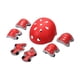 thumbnail image 3 of Juego de cascos para bicicletas para niños, equipo de skate con rodilleras con almohadillas de codo Guardias para chicas para niños que trepan de roca Rojo, 3 of 5
