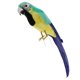 thumbnail image 4 of simulación artificial con plumas loro pájaro modelo animal decoración del hogar j, 4 of 5