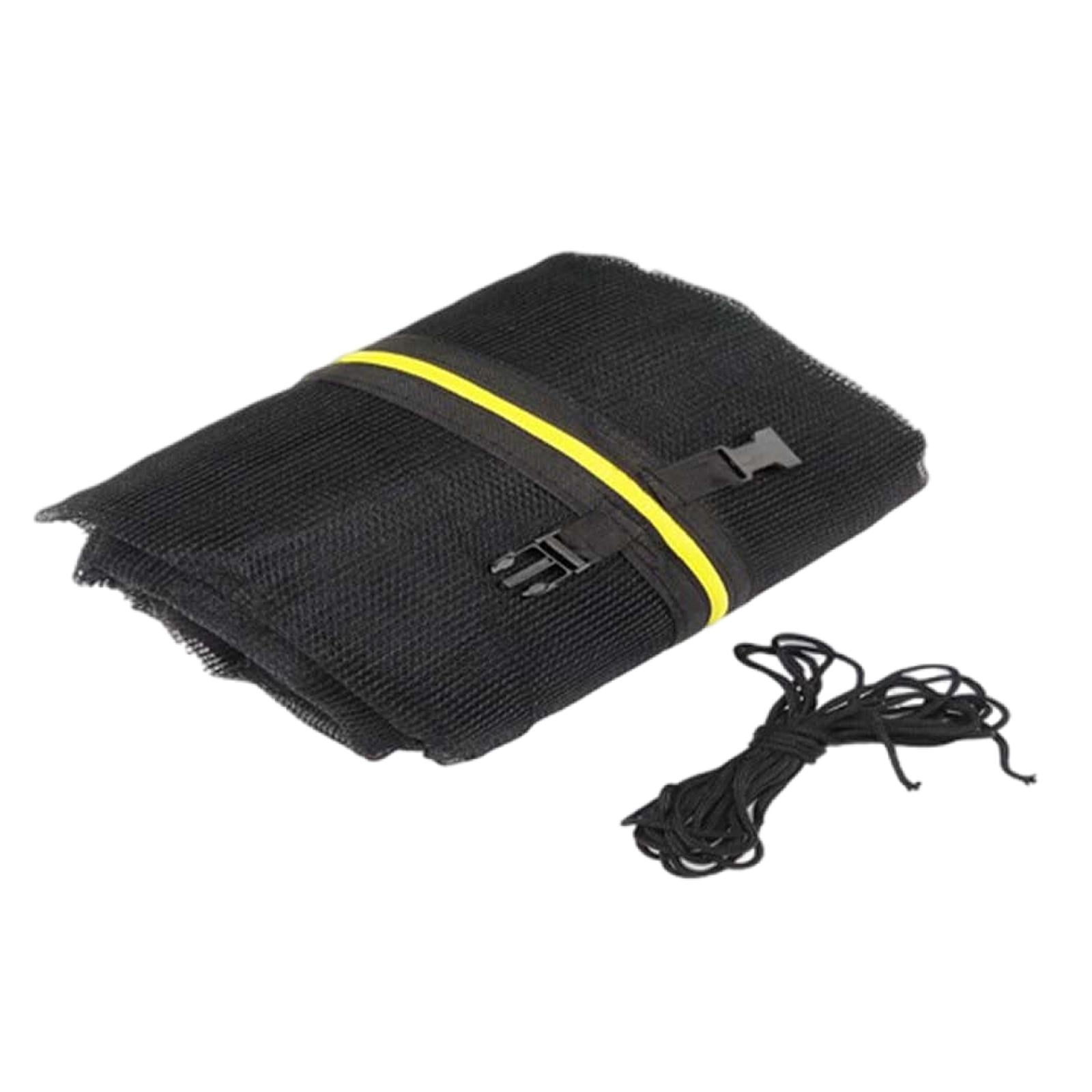 Magideal - Red De Trampolín Malla De Seguridad Red De Protección De Trampolín Segura, Duradera Y Ajustable Con Cremallera Red De Seguridad De Trampolín Redonda 10 Pulgadas Para 306 M 8 Pies