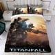 thumbnail image 4 of Titanfall Conjunto de sábanas temático, trío de piezas, cómodo y amigable con la piel, diseño único, regalo de decoración para el hogar para familiares, amigos y fans,135cm *200cm, 4 of 6