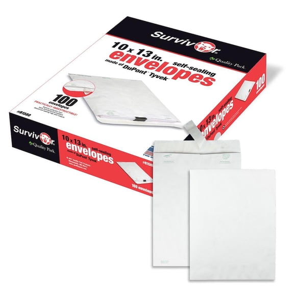 Mailer Tyvek Quality Park Survivor R1580, 10 x 13 cm (caja de 100)