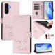 thumbnail image 1 of Funda Cartera para Samsung Galaxy A56 con Bloqueo RFID, Cierre Magnético y Ranuras Tarjetas Rosa, 1 of 6