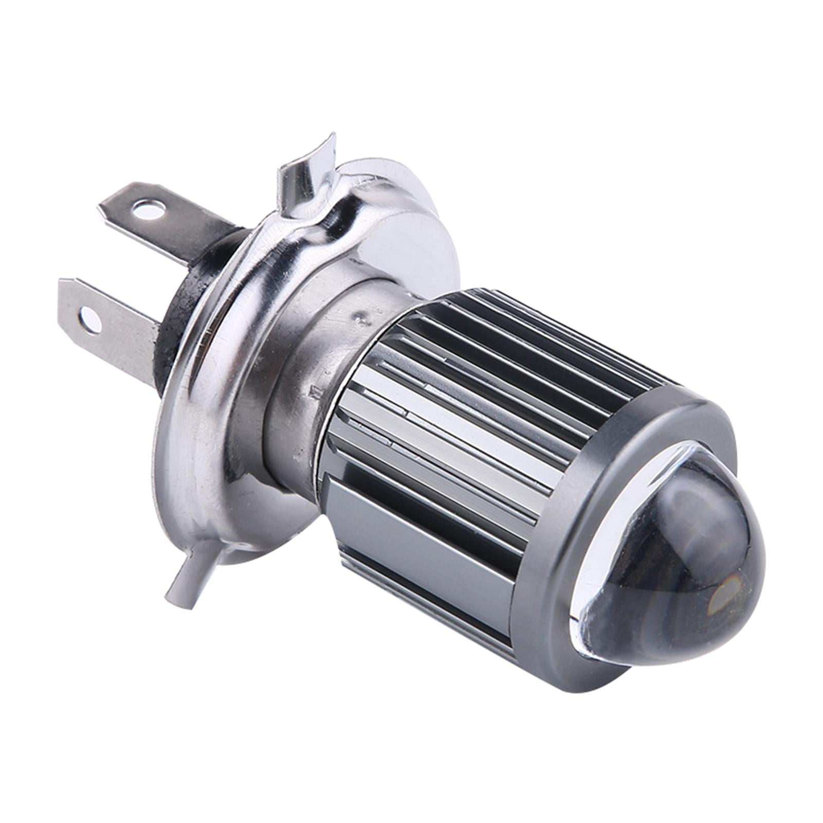 Magideal - Bombillas Led Para Delanteros De Motocicleta Con Lente, Dc/ 12-80v 30w Cesorios 1080lm Luz Brillante, Faro Delantero Superbrillante Mejorado H4 Blanco