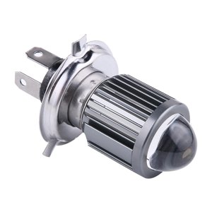 Magideal - Bombillas Led Para Delanteros De Motocicleta Con Lente, Dc/ 12-80V 30W Cesorios 1080Lm Luz Brillante, Faro Delantero Superbrillante Mejorado H4 Blanco