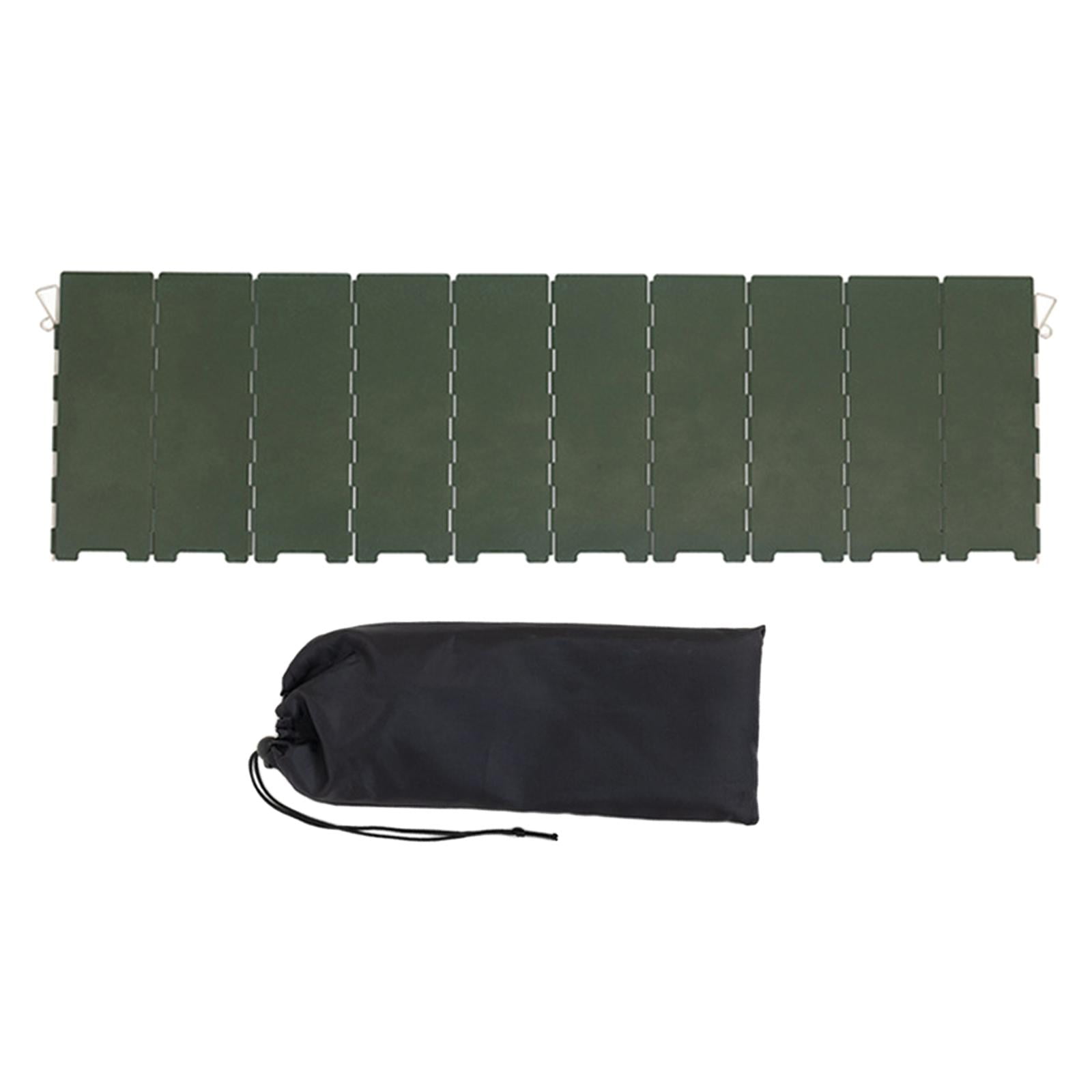 Magideal - Parabrisas Para Estufa De Camping, Protector Contra El Viento, 10 Paneles, Pantalla Contra El Viento Plegable Para Estufa, Camping, Mochilero, Senderi Verde Oscuro