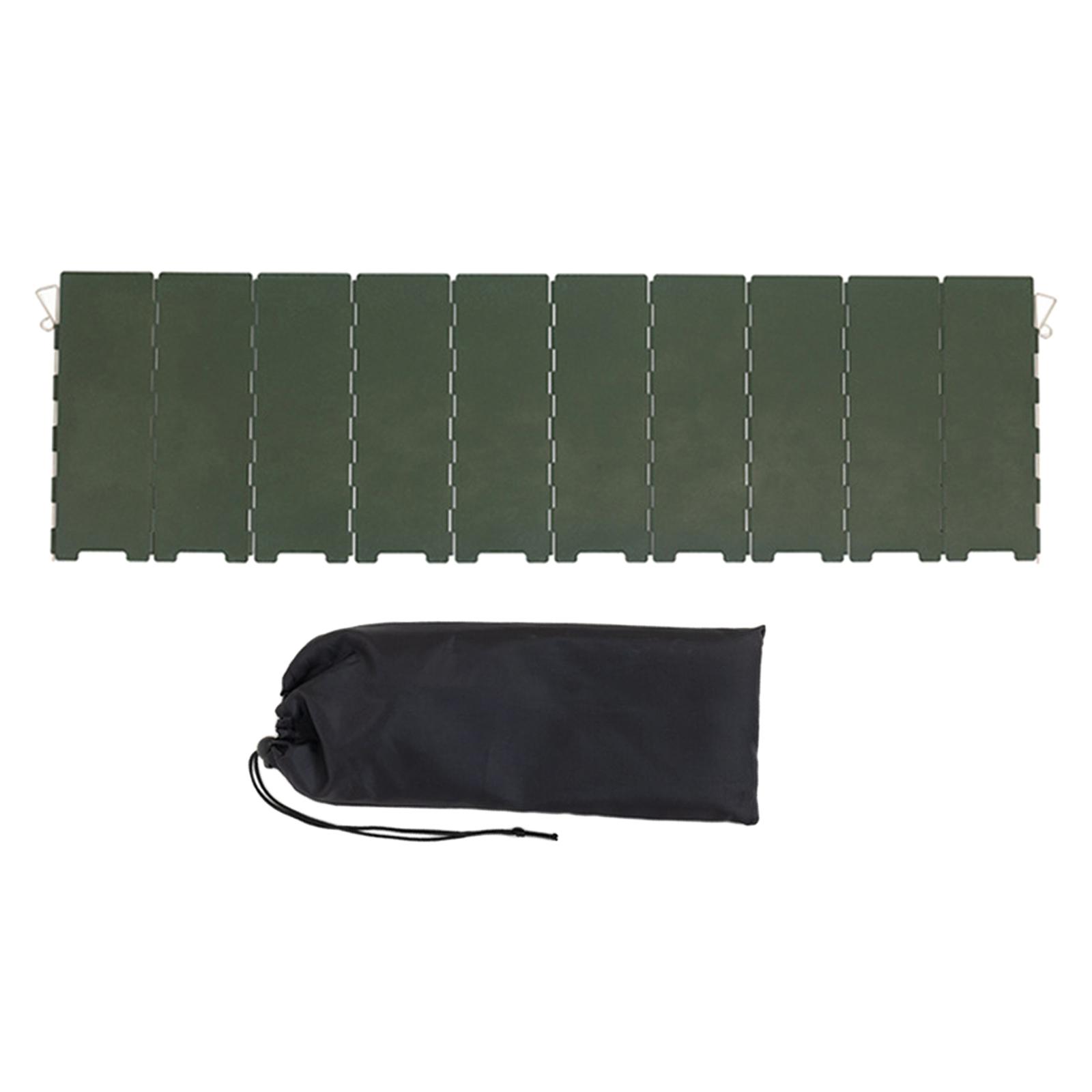Magideal - Parabrisas Para Estufa De Camping, Protector Contra El Viento, 10 Paneles, Pantalla Contra El Viento Plegable Para Estufa, Camping, Mochilero, Senderi Verde Oscuro