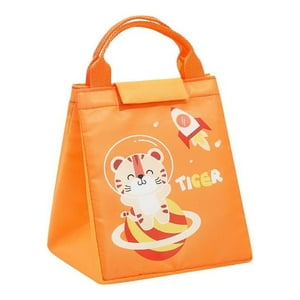 Total Click - Lonchera Bolsa Termica Naranja Tigre Donloise Kawaii