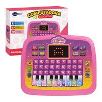 Fliperex - Computadora Educativa Infantil Juguete Piano Letras Y Numero Rosa