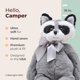 thumbnail image 2 of Mapache de peluche Bearington Camper de 40 cm de altura, 2 of 6