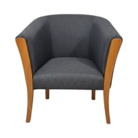 Diseños Valestrini - Sitial Esmeralda Lino Gris Oscuro