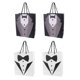 thumbnail image 2 of 4 piezas Dapper Tuxedo Carry Bags con Handle Favores de regalo de la boda, 2 of 3