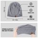 thumbnail image 5 of Gorro ACUSHLA de Lana Merino Tejido Unisex Gris Medio, 5 of 7
