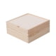 thumbnail image 2 of Caja De Almacenamiento De Madera, Caja Rústica Para Dulces De Boda, Pasatiempos Artísticos, Tarjetas De Amantes DIY, 18x18x8cm, 2 of 5