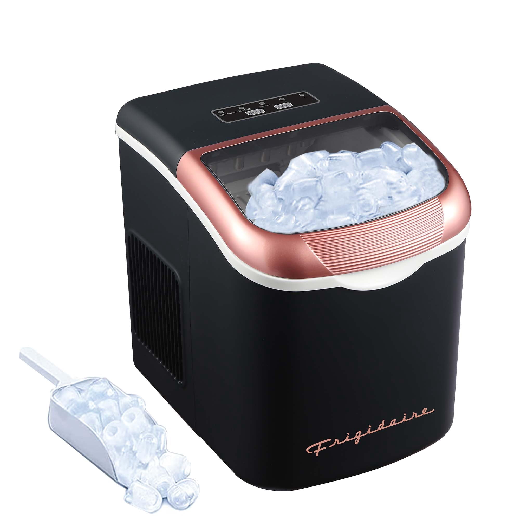 Máquina De Hielo Frigidaire Retro Compact Bullet Ice 12 Kg/día, Color Negro