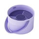 thumbnail image 4 of Cuenco limpiador de brochas de maquillaje, suministro de salón, cesta de secado colgante portátil de secado rápido, caja de limpieza de cepillos Violeta, 4 of 5
