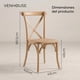 thumbnail image 4 of Pack 2 Sillas Comedor Madera Natural Rattan Apilables Crossback Venhoouse, 4 of 8