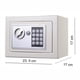 thumbnail image 5 of Caja fuerte de acero con teclado digital blanca, 5 of 5